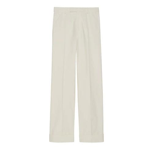  GUCCI古馳 22年秋冬 男士 Gucci HA HA HA特別系列織紋棉布長褲 712865 ZAAZM 9213