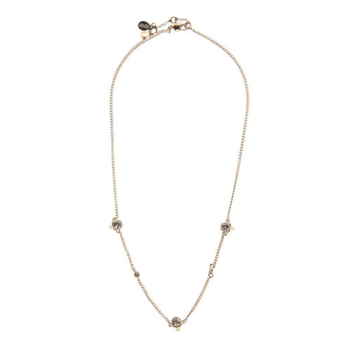 Alexander McQueen/亞歷山大麥昆  女士金色骷髏頭裝飾掛飾項鏈   $514617J160K7285