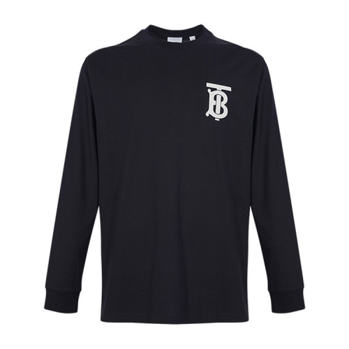 BURBERRY/博柏利 專屬標(biāo)識(shí)圖案長袖棉質(zhì)男士長袖T恤   80245991