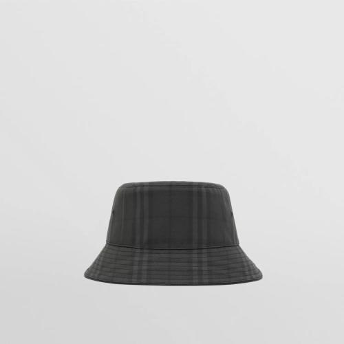 BURBERRY 22年秋冬 男士 Vintage 格紋棉質(zhì)漁夫帽 80573991