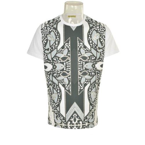  VERSACE JEANS COUTURE 男士米白色棉質(zhì)短袖T恤 B3GPA766 6598 003 PLFSX