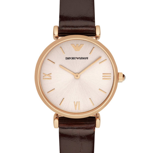 Emporio Armani/安普里奧阿瑪尼 女表 簡約皮帶經(jīng)典石英表女士手表 AR1911
