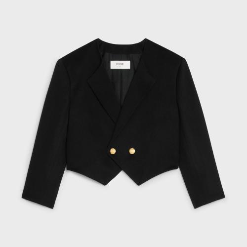  CELINE賽琳思琳 22年秋冬 女士 夾克 SPENCER LOOSE DRAP DE LAINE 2V96L998K.38NO