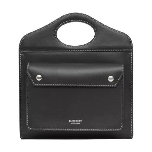  BURBERRY 22年秋冬 女士 迷你緝明線皮革口袋包 80408921 預(yù)定商品1-3周發(fā)貨