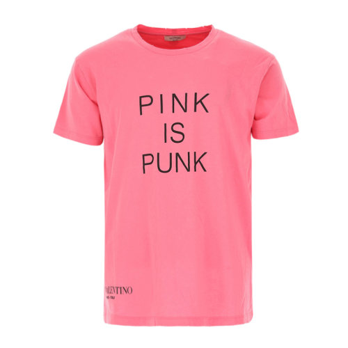 Valentino/華倫天奴 21春夏 男裝 服飾 圓領(lǐng)棉質(zhì)字母圖案 男士短袖T恤