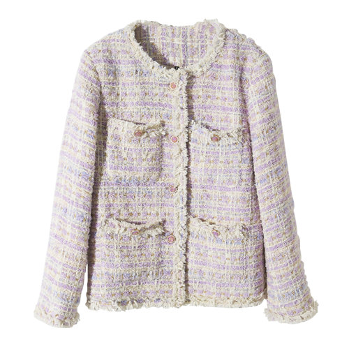 GeleiStory/GeleiStory 春秋新款小香風毛呢外套女神范名媛直筒上衣女裝＞女士外套＞女士夾克