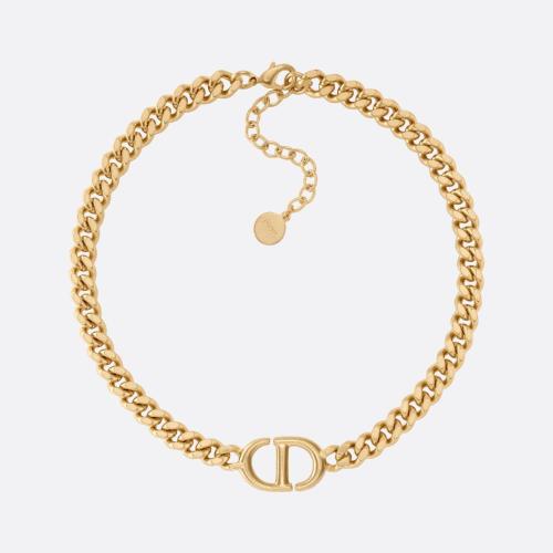  DIOR迪奧 22年秋冬 女士 項(xiàng)鏈 Collier choker CD Navy N1656CDNMT_D300