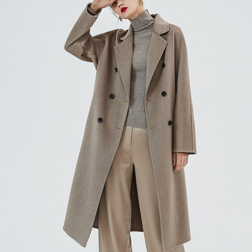 GeleiStory/GeleiStory經(jīng)典新款水波紋羊毛雙面呢大衣毛呢外套8503女士外套＞女士大衣