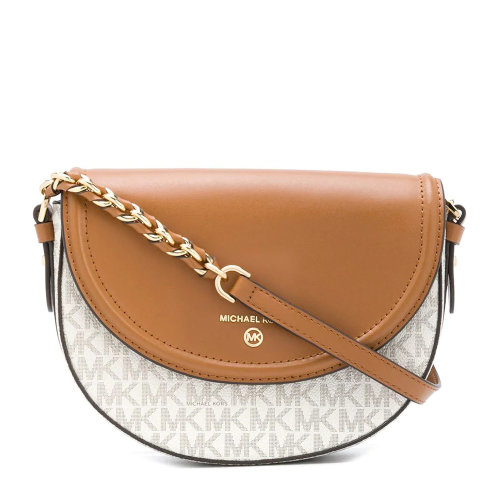 Michael Kors/邁克·科爾斯 MK女包 JET SET系列女士單肩斜挎包馬鞍包拼色 32T0GT9C6B