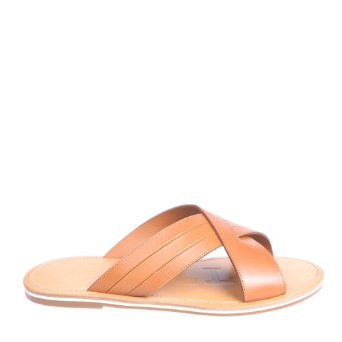 BALLY/巴利 男士淺褐色牛皮懶人拖鞋  AMYN/119