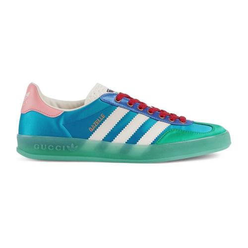  GUCCI古馳 22年秋冬 女士 adidas x Gucci聯(lián)名系列女士Gazelle運(yùn)動(dòng)鞋 707867 U7R10 3660