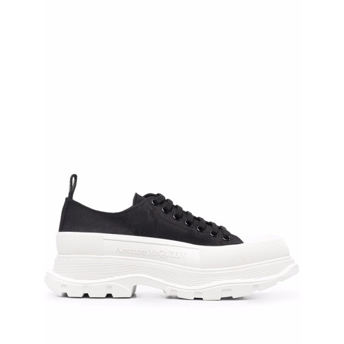 Alexander McQueen/亞歷山大麥昆  男鞋男士黑色織物低幫時尚簡約休閑運動鞋   662680W4QK11320  GMH0012BC