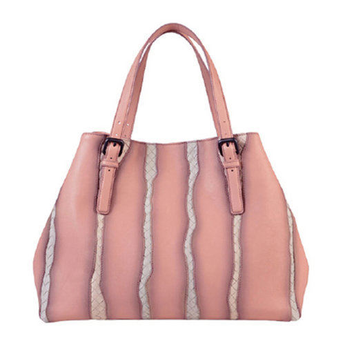 Bottega Veneta/葆蝶家 女士粉色牛皮單肩包手提包托特包購物包女包 272154-VAPY1-8795