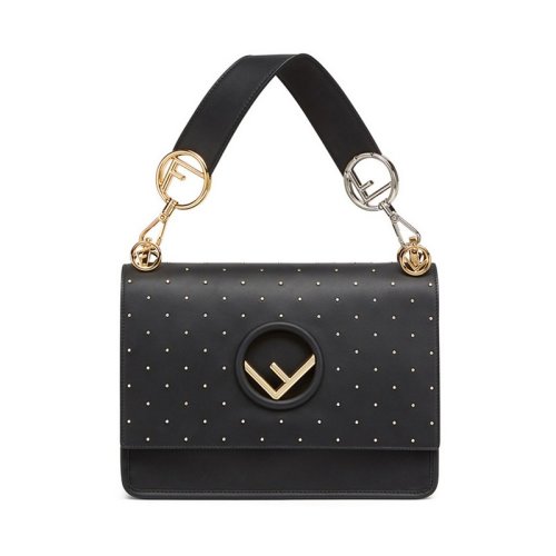  FENDI/芬迪 女士黑色小牛皮單肩包 8BT284 A5P5 F0KUR PLSX