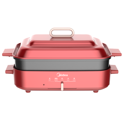 Midea/美的DY3020P201R美的多功能料理鍋標(biāo)配火鍋盤加深烤盤