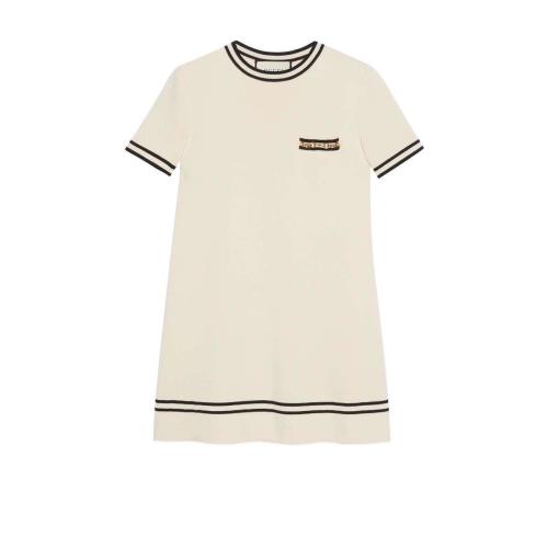  GUCCI古馳 22年秋冬 女士 GG提花羊毛連衣裙 650387 XKBNZ 9087 預定商品2-6周發(fā)貨