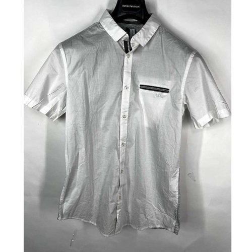 ARMANI JEANS/阿瑪尼牛仔男裝/男士襯衫/男士短袖襯衫 AMC76 VL（瑕疵折扣）