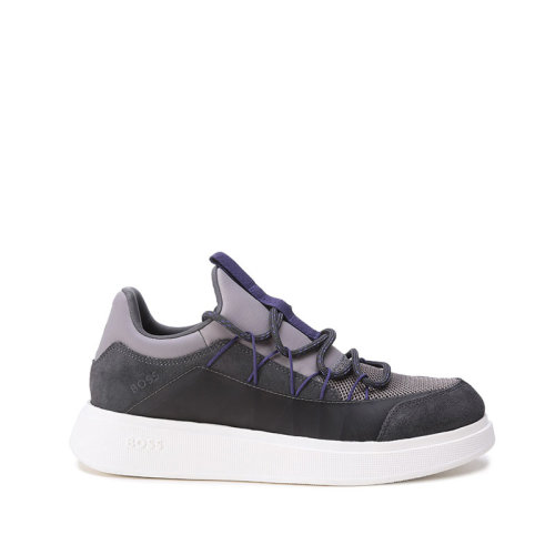 HUGO BOSS/雨果博斯【22春夏新款】男士織物等多種材質(zhì)一腳蹬休閑運動鞋 50465589