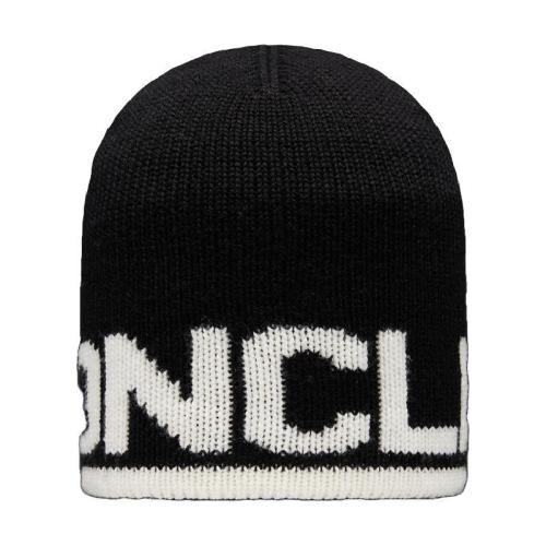  MONCLER蒙可蒙克萊 22年秋冬 女士 帽子 徽標(biāo)羊毛便帽 H20933B00053M1131999