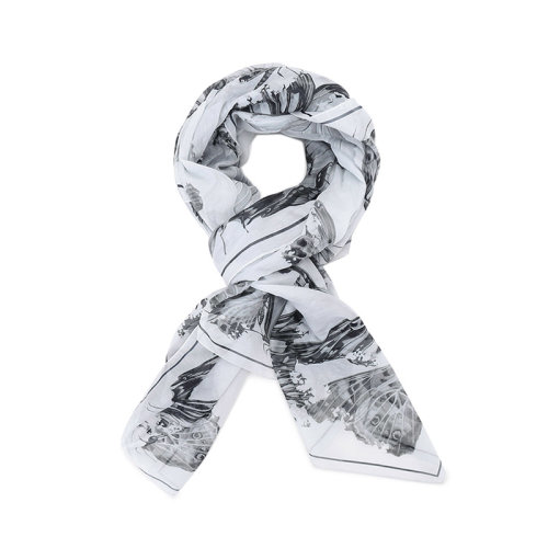 Alexander McQueen/亞歷山大麥昆  女士棉質(zhì)長方形圍巾 646219 3624Q