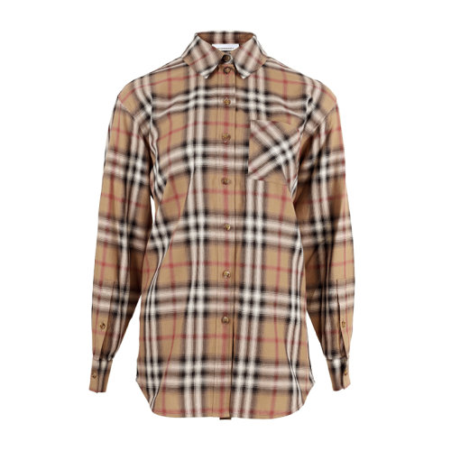 BURBERRY/博柏利 時尚百搭 女裝 女士格紋純混色棉質襯衫 80373051