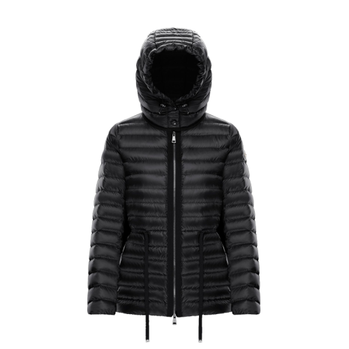 Moncler/蒙克萊 RAIE系列 女士黑色輕質尼龍短款派克大衣羽絨服H10931A1030053048999