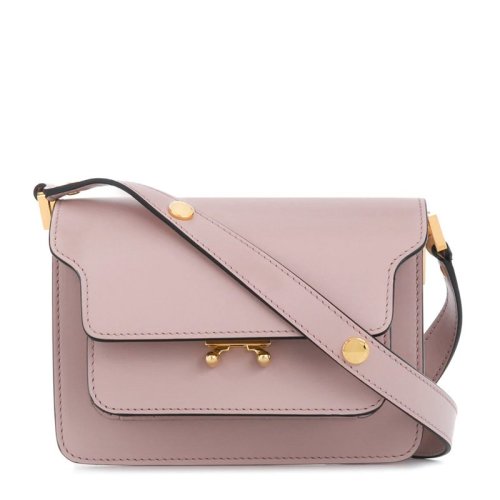 MARNI/瑪尼 明星同款/Trunk系列 女士牛皮革時尚休閑風琴包單肩斜挎包