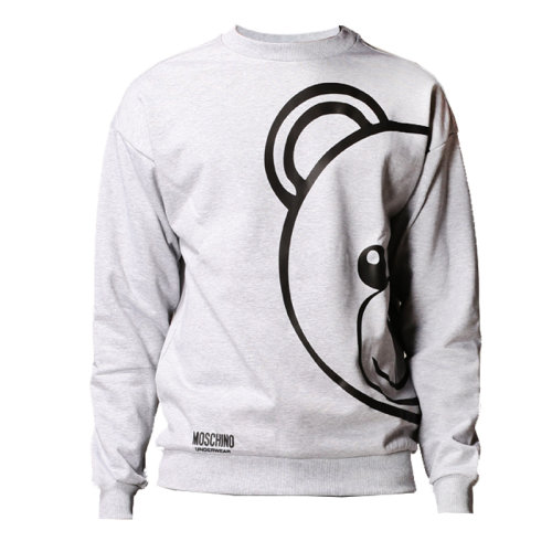 MOSCHINO/莫斯奇諾 男裝 男士 灰色棉質(zhì)時尚圓領(lǐng)衛(wèi)衣 A17168111489