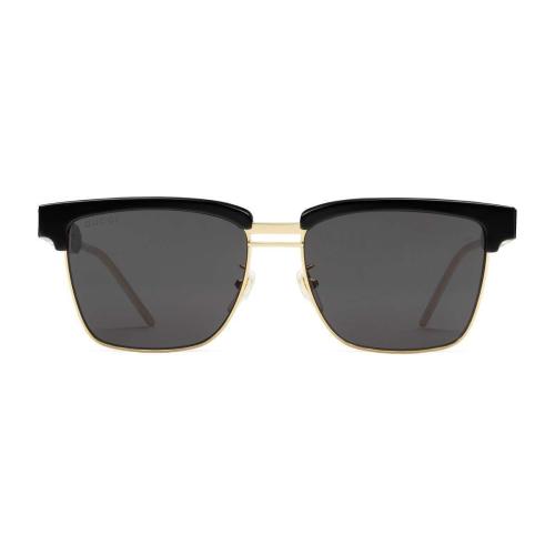  GUCCI古馳 22年秋冬 男士 方形鏡框金屬醋纖太陽眼鏡 596071 J0770 1011