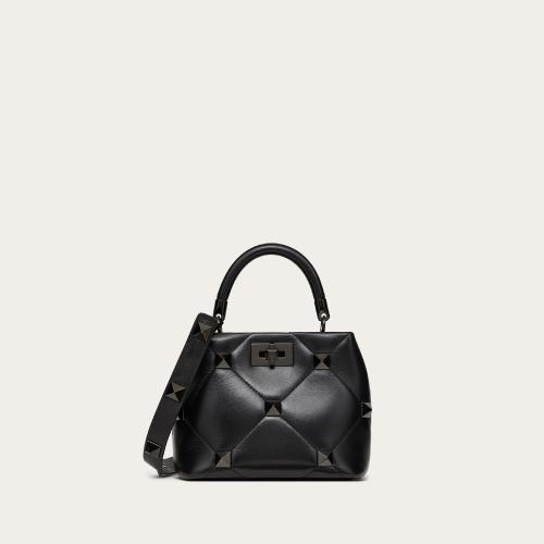  VALENTINO華倫天奴 22年秋冬 女士 單肩包 Petit sac Roman Stud The Handle Bag en cuir napp