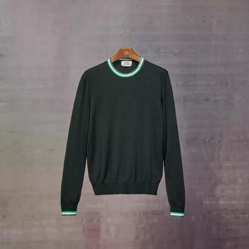  HERMES愛(ài)馬仕 22年秋冬 男士 長(zhǎng)袖襯衫 Pull col rond ??rayures %26a; twist?? H267015HA2H