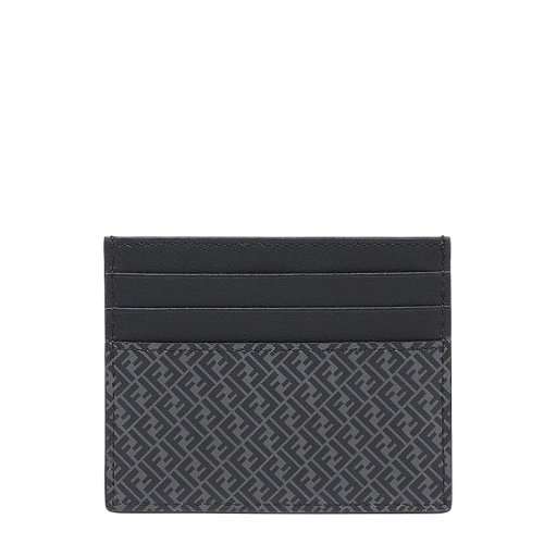 FENDI/芬迪 20  男士黑色FF印花小牛皮卡片夾7M0164AGLPF0L6B