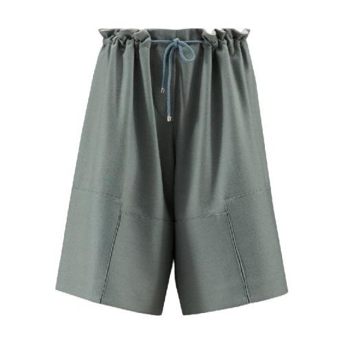  MONCLER蒙可蒙克萊 22年秋冬 女士 短褲 Wool Felt Shorts H20948H00001899R781D
