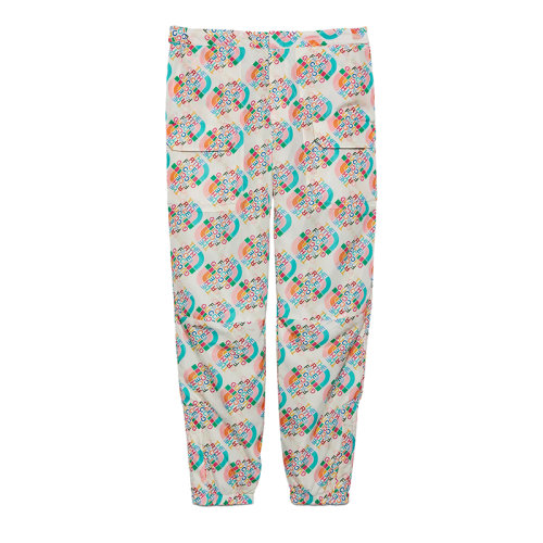 GUCCI/古馳 22秋冬款 The North Face聯(lián)名系列 男士多色聚酰胺飾有彩色印花LOGO圖案魔術(shù)貼開(kāi)合口袋紐扣開(kāi)合長(zhǎng)褲?671468ZAH9J9486