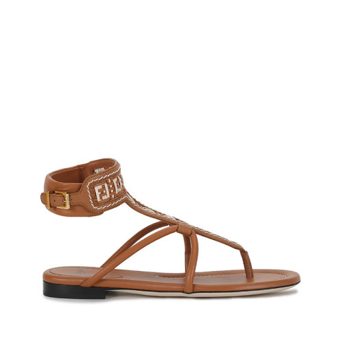 FENDI/芬迪 2021款 女士皮革夾趾涼鞋 8Y8095 AEH6