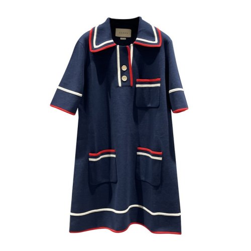  GUCCI/古馳 女士藍色時尚休閑連衣裙裙子 661678 XKBSK 4496 PLFSX