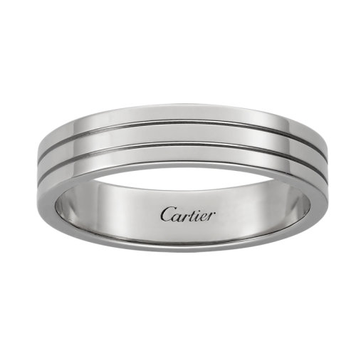 CARTIER/卡地亞 TRINITY系列 18K金白金經(jīng)典簡約結(jié)婚求婚訂婚對戒戒指  B4222500