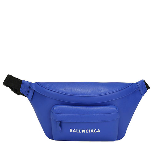 Balenciaga/巴黎世家 21年春夏 單肩包 男性 半圓包 LOGO 藍色 腰包 552375DLQ4N 4265