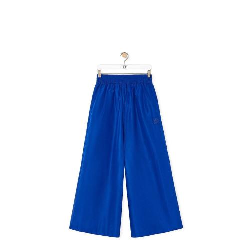  LOEWE羅意威 22年秋冬 女士 休閑褲 Cropped tracksuit trousers in silk S540Y04XAY-5080