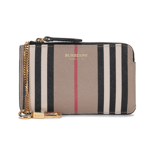 BURBERRY/博柏利  女款環(huán)保帆布鑰匙包卡包零錢包 80296161