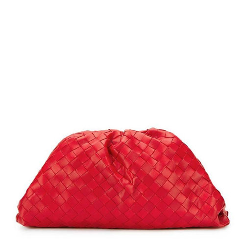 Bottega Veneta/葆蝶家  女士紅色編織羊皮手拿包云朵包女包576175-VCPP0-6402