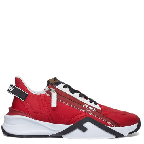 FENDI/芬迪 男士紅色尼龍低幫運(yùn)動(dòng)鞋7E1456AD79F0ZVC