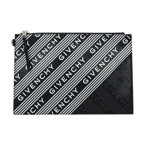 Givenchy/紀(jì)梵希 男士 男包 黑色皮革時(shí)尚字母印花手拿包 BB604GB0KT-001