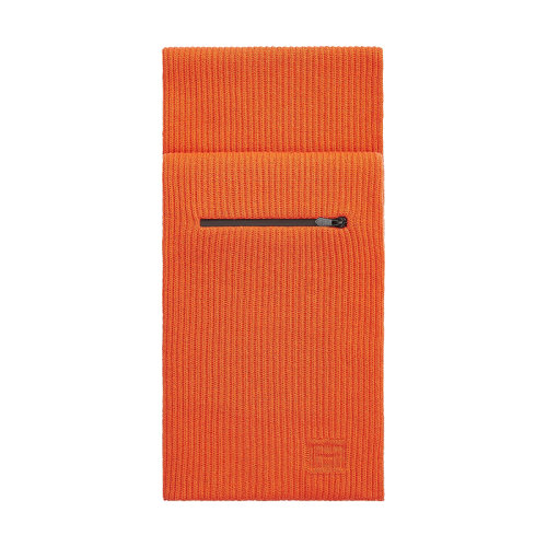 HERMES/愛馬仕 22年早春新款 City Pocket系列 男士橙色羊絨羊毛混紡圍巾H393786T02