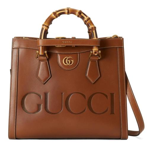  GUCCI古馳 22年秋冬 女士 Gucci Diana竹節(jié)小號(hào)托特包 660195 UD0AT 2546