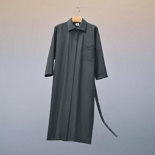  HERMES愛馬仕 22年秋冬 女士 連衣裙 Robe Inspiration Chemise H2H0549DNS140