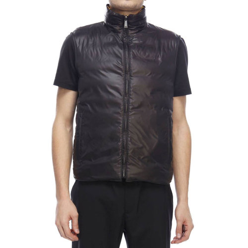 VERSACE/范思哲 男士拼色聚酯纖維雙面羽絨馬甲 A80318-A226631-A008