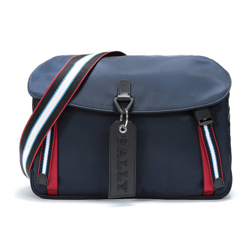 BALLY/巴利 男士織物單肩斜挎包 CATCH T