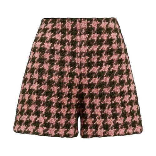  MONCLER蒙可蒙克萊 22年秋冬 女士 短褲 千鳥格粗花呢短褲 H20932B000085969YF48