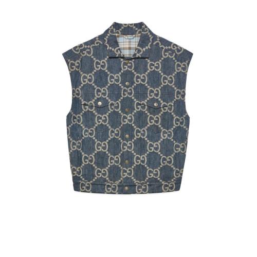  GUCCI古馳 22年秋冬 男士 Gucci Pineapple系列馬甲 674339 XDBTY 4492